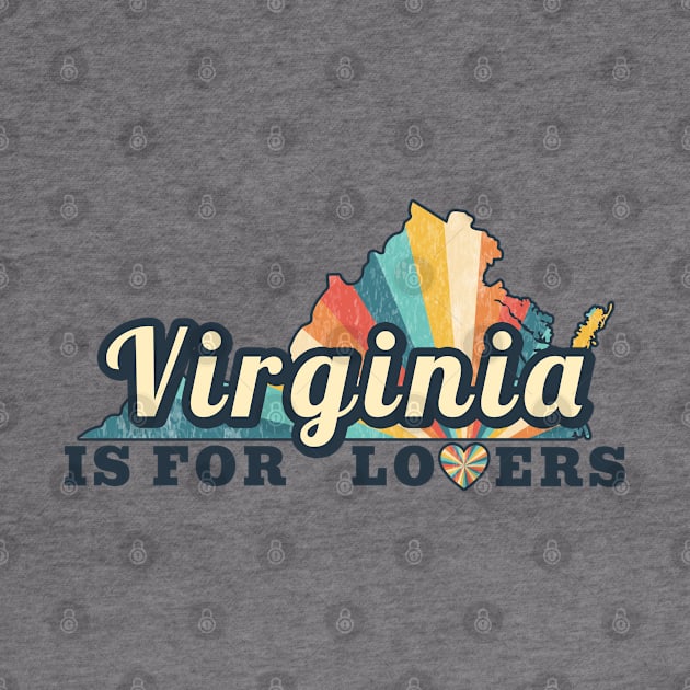 Virginia Is For Lovers Maps Vintage by ItuPagi